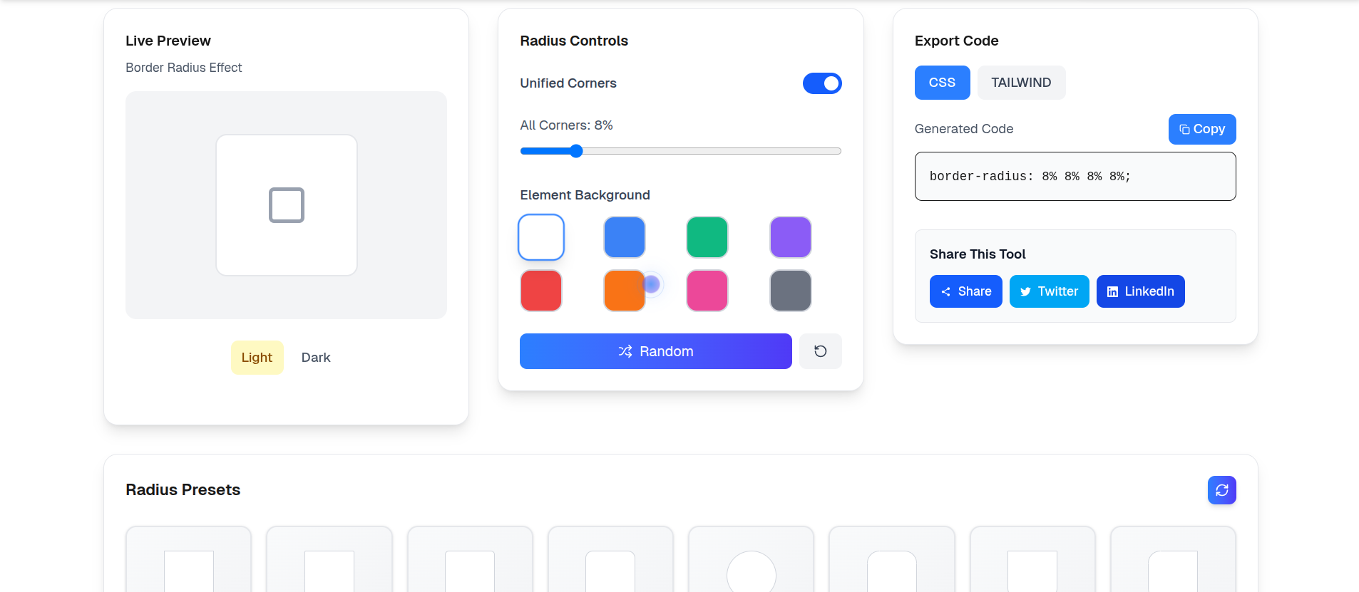 Border Radius Visualizer: Interactive Corner Control